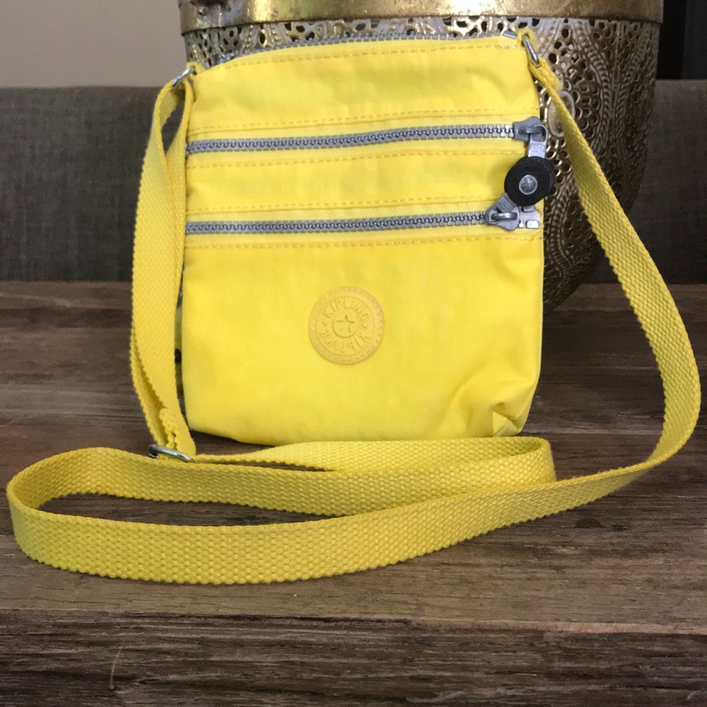 Yellow Kipling cross body bag
